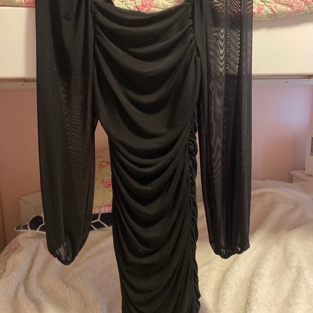 Merokeety Black Dress